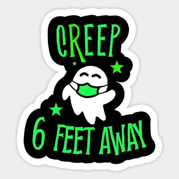 halloween 6 feet away Sticker by BethTheKilljoy